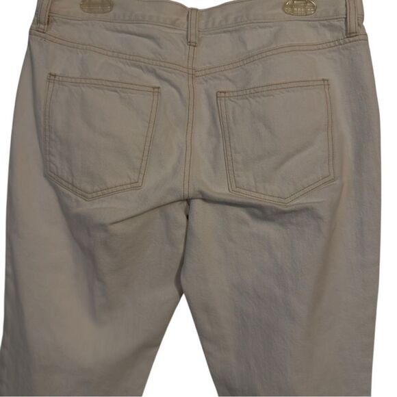 🌹LOFT WHITE CROPPED BOYFRIEND JEANS - Picture 7 of 7